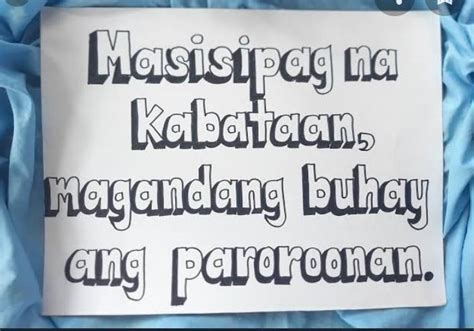 slogan para sa bayan|Mga halimbawa ng slogan para sa kabataan .
